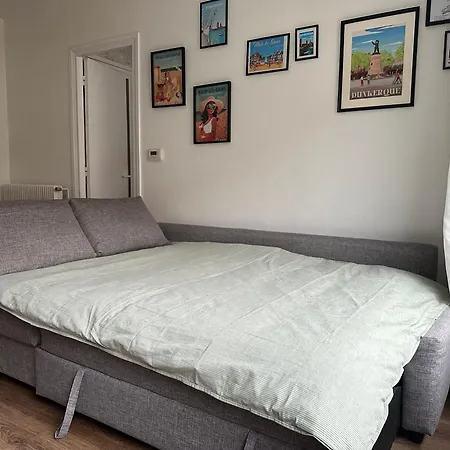 Cosy En Centre De Dunkerque Avec Balcon & Parking Avec Portail Prive - Place Non Nominative 아파트 됭케르크