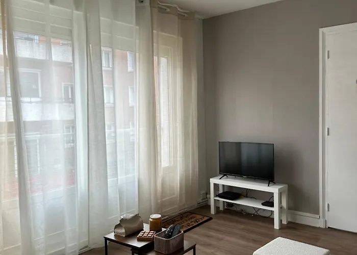 Cosy En Centre De Dunkerque Avec Balcon & Parking Avec Portail Prive - Place Non Nominative 아파트 *